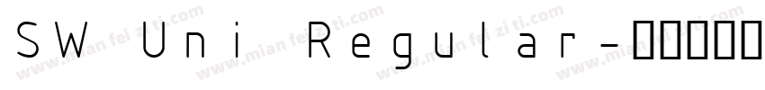 SW Uni Regular字体转换